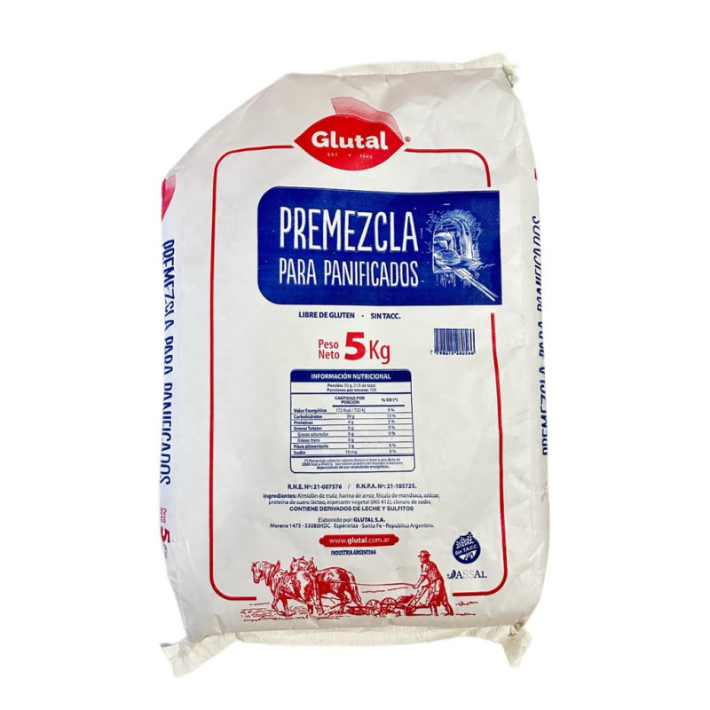 Premezcla Para Panificacion S-tacc Glutal X 5 Kg