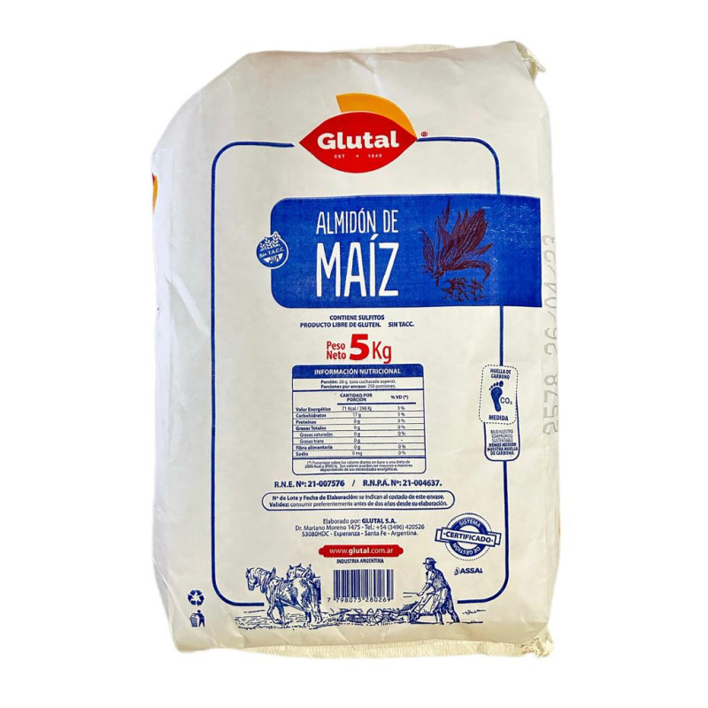 FECULA DE MAIZ GLUTAL X 5 KG