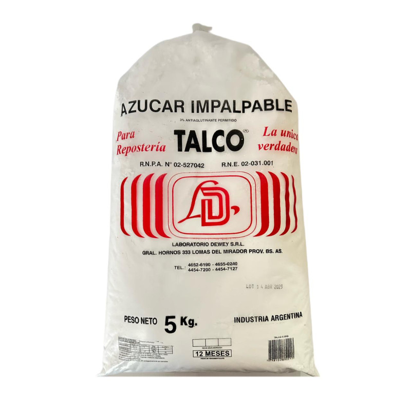 Azucar Impalpable Talco X 5 Kg -