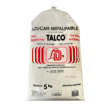 Azucar Impalpable Talco X 5 Kg -
