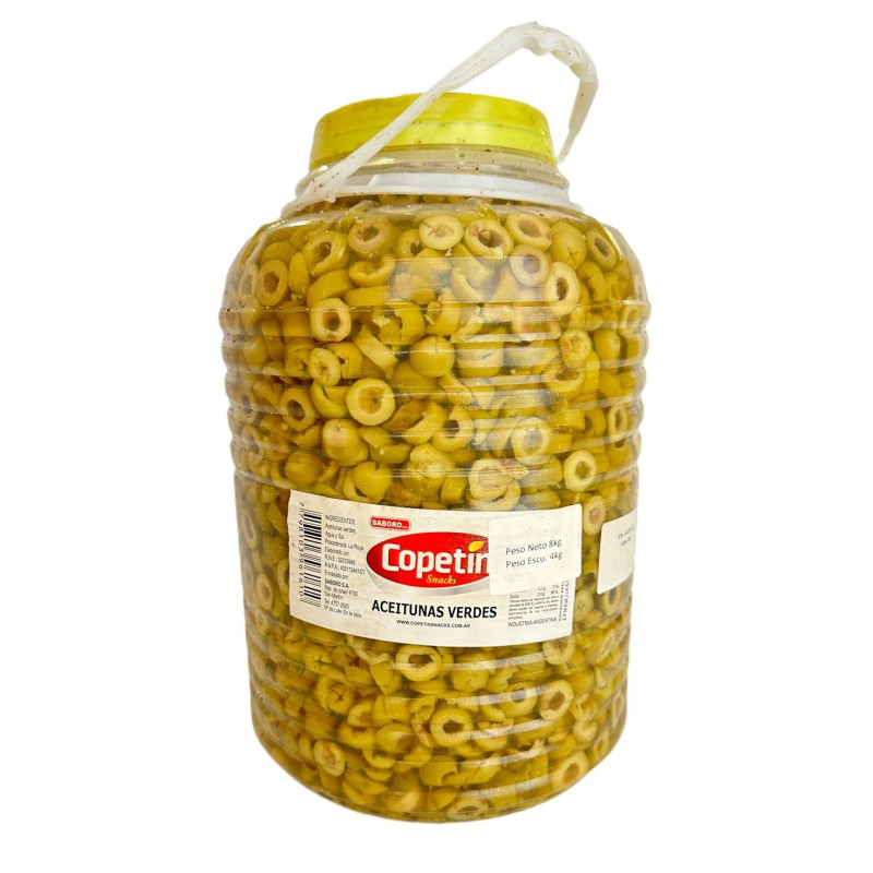 ACEITUNA VERDE FETEADA X 4 KG