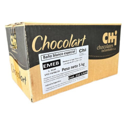 CHOCOLATE BAÑO BLANCO ESPECIAL CHOCOLART X 5 KG