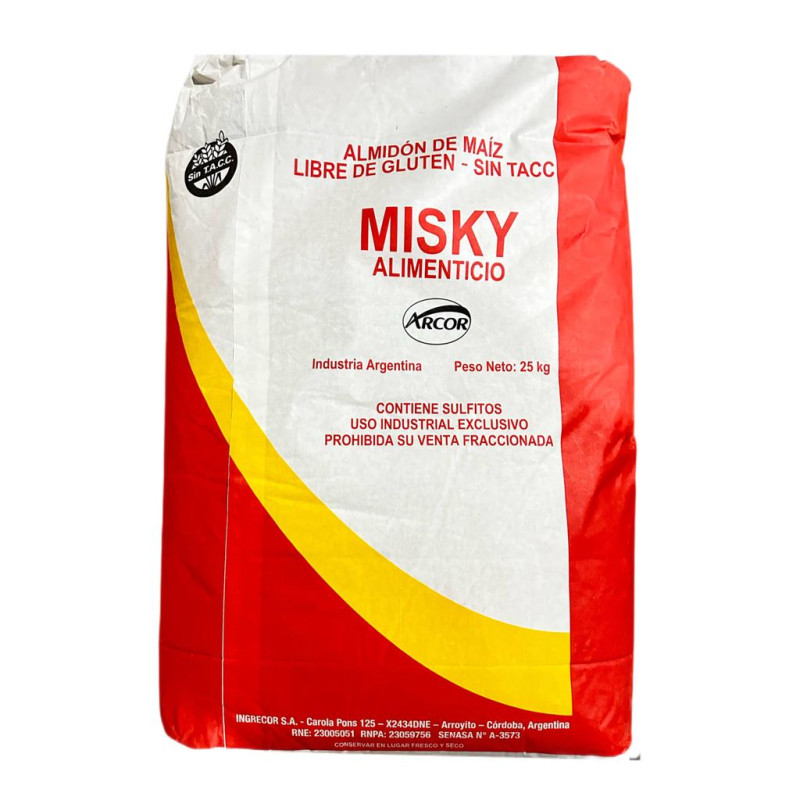 FECULA DE MAIZ MISKY X 25 KG