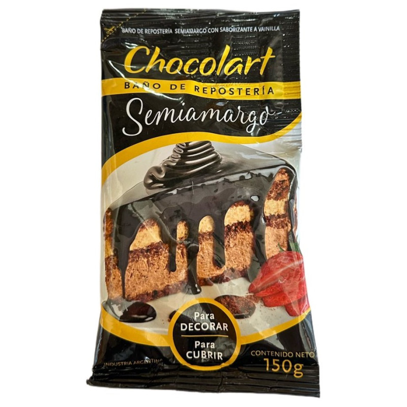 CHOCOLATE BAÑO SEMI CUBRE TORTA X 150 G