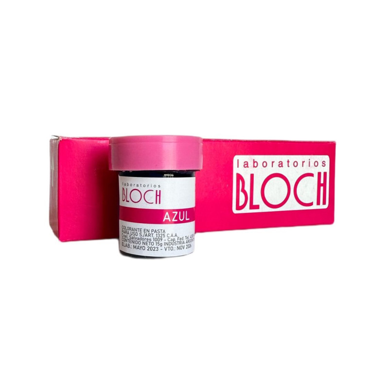 COLORANTE EN PASTA AZUL BLOCH X 15 G
