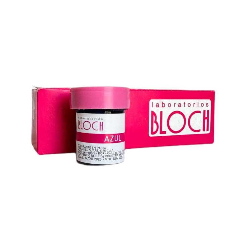 Colorante En Pasta Azul Bloch X 15 G