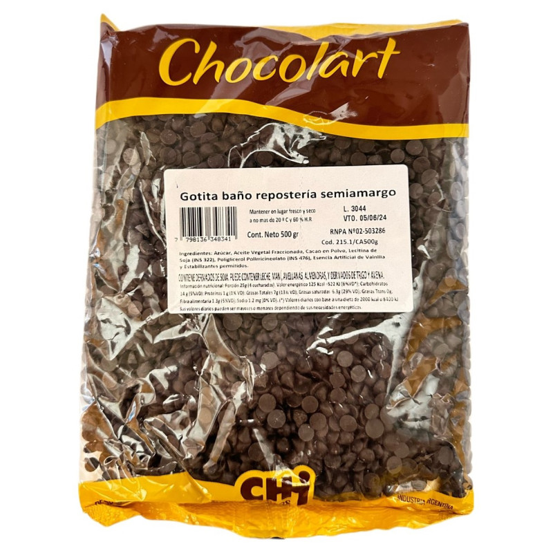 MINI GOTA SEMI CHOCOLART EME2G X 500 G