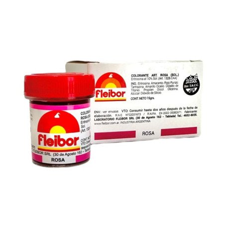 Colorante En Pasta Rosa Fleibor X 15 G