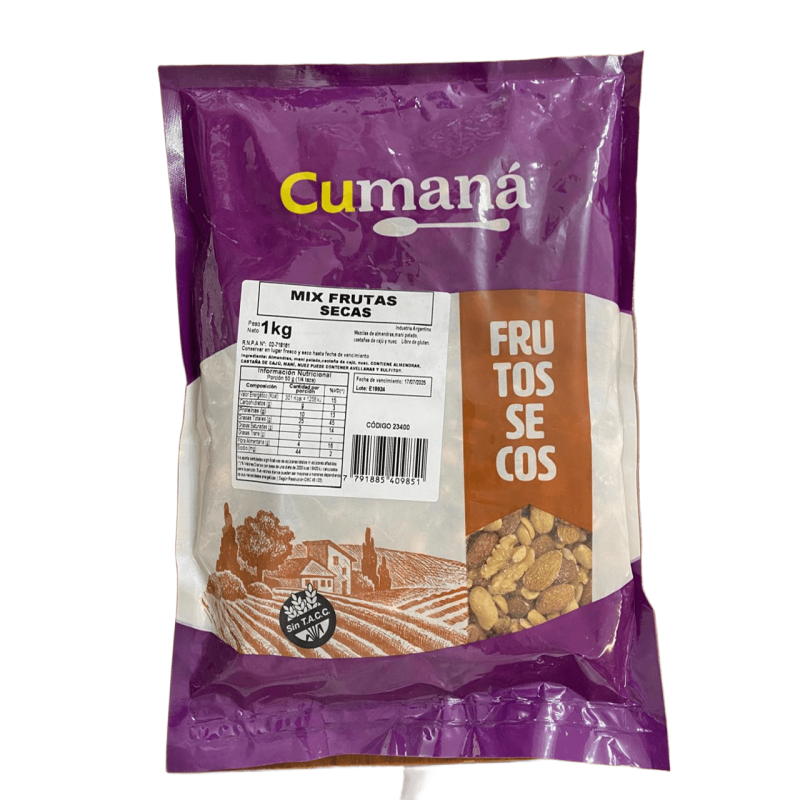 MIX FRUTOS SECOS CUMANA X KG