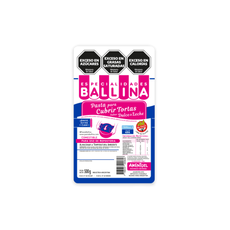 Pasta Cubretorta Azul Form H Ballina X 500 G