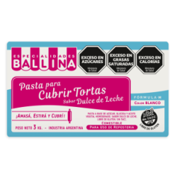 Pasta Cubretorta Blanca Ballina Form H X 3 Kg