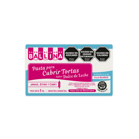 Pasta Cubretorta Blanca Ballina Form H X 3 Kg