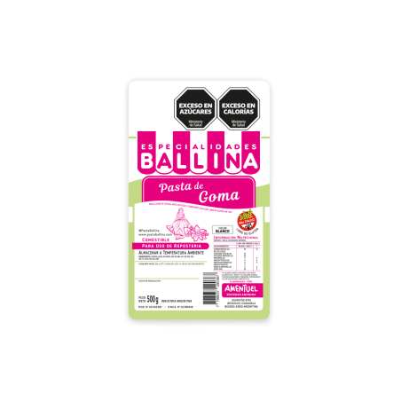 Pasta De Goma Ballina X 500 G