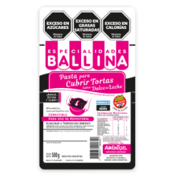 Pasta Cubretorta Negra Form H Ballina X 500 G