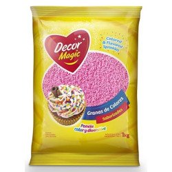 Grana Rosa Pastel Decormagic X Kg