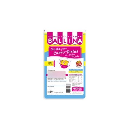 Pasta Cubretorta Amarilla Form H Ballina X 500 G