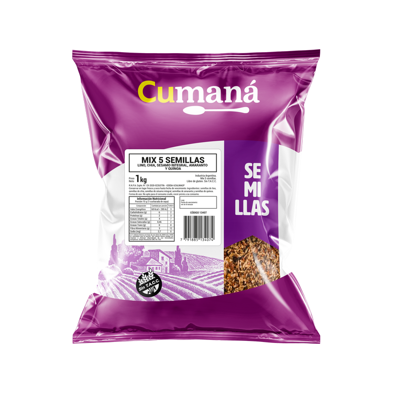 Mix 5 Semillas Cumana X Kg