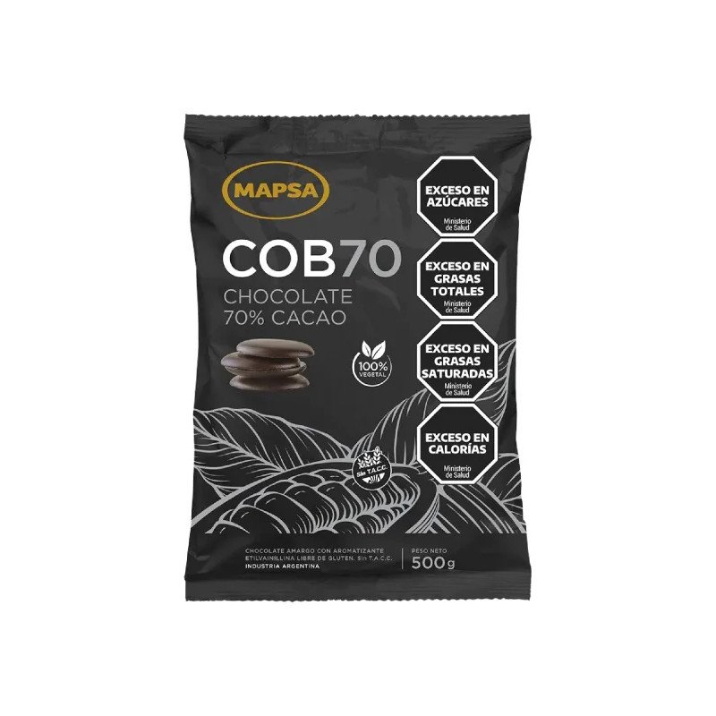 Cobertura Amarga 70% Mapsa X 500 G