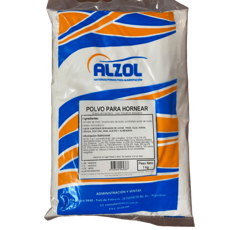 Polvo Para Hornear Alzol X 1 Kg