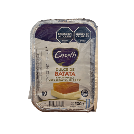 Dulce De Batata Emeth Bandeja X 500 G