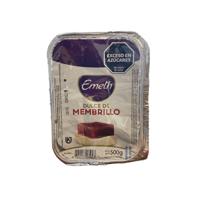 Dulce De Membrillo Emeth Bandeja X 500 G