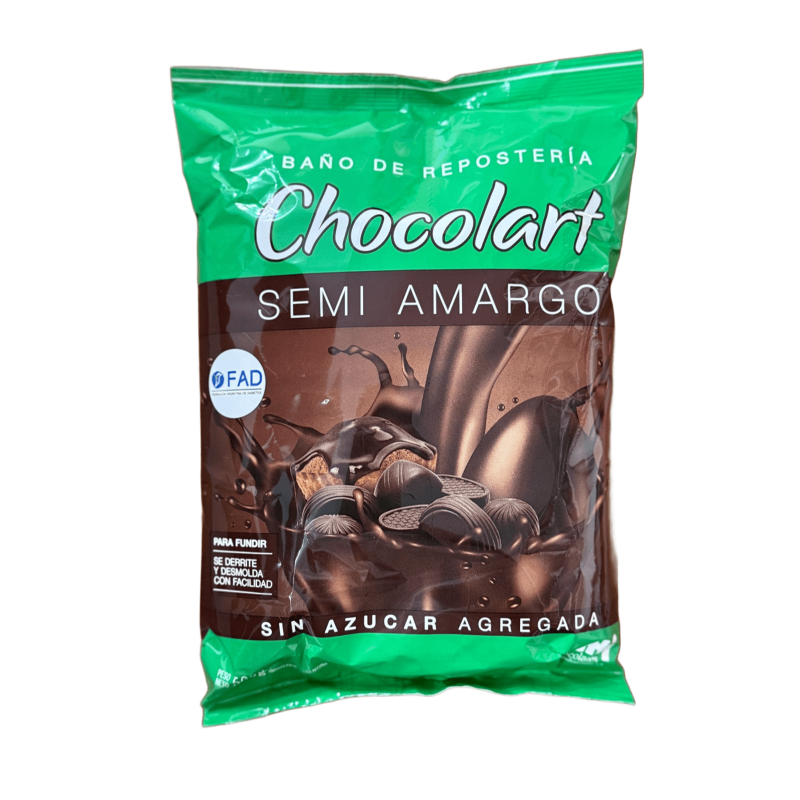 Chocolate Semi Amargo Sin Azucar Chocolart X 500 G