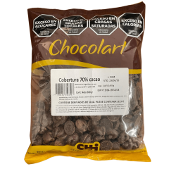 Cobertura 70 % Cacao Chocolart X 500 G