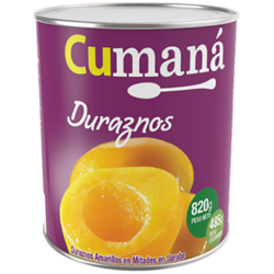 Duraznos En Mitades Cumana X 820 G