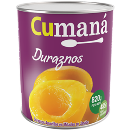 Duraznos En Mitades Cumana X 820 G