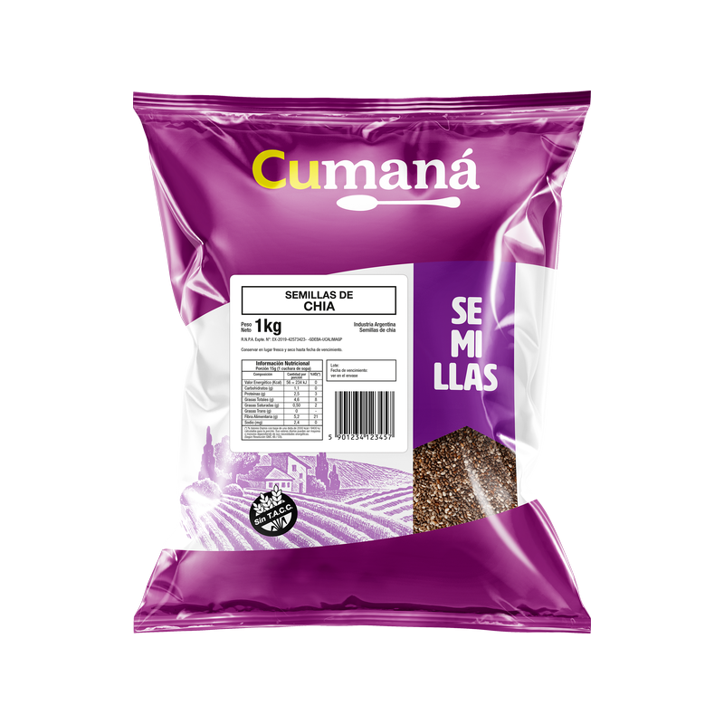 Semilla De Chia Cumana X 1 Kg