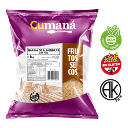 HARINA DE ALMENDRAS CON PIEL CUMANA X 1 KG