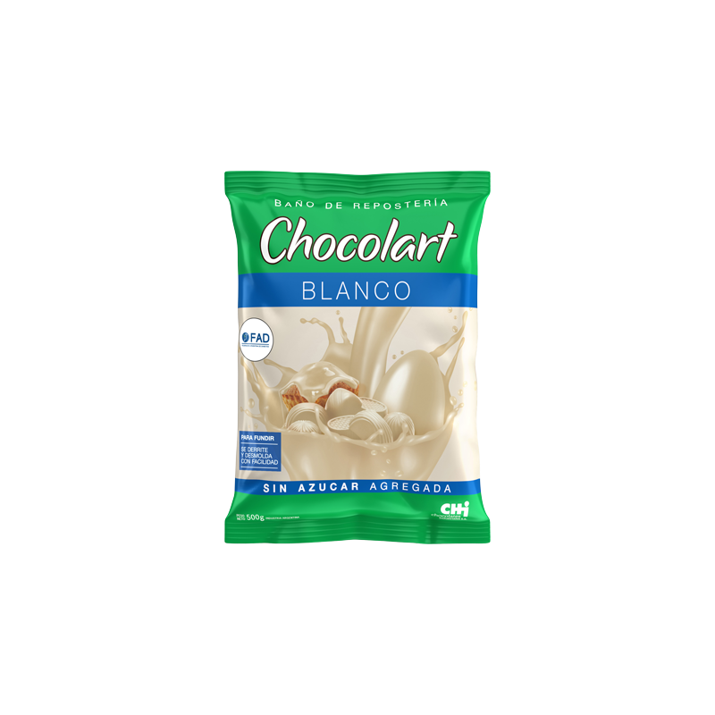 Chocolate Blanco Sin Azucar Chocolart X 500 G