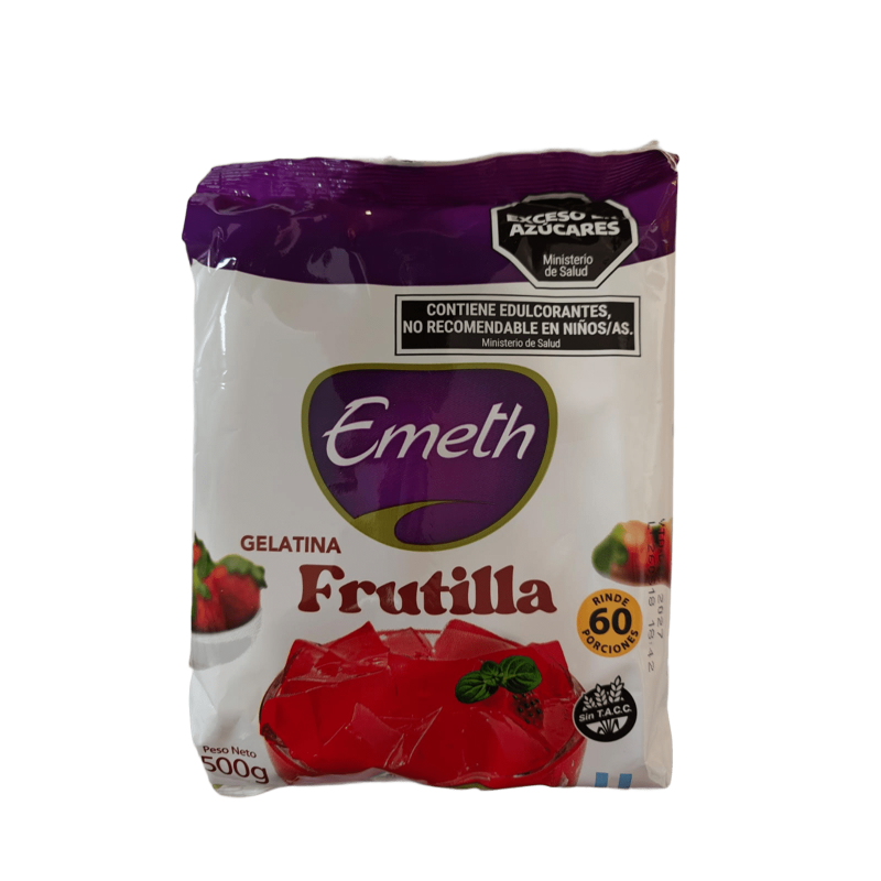 Gelatina Frutilla X 500 G