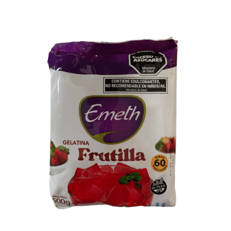 Gelatina Frutilla X 500 G