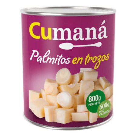 Palmito Trozos Cumana X 800 G