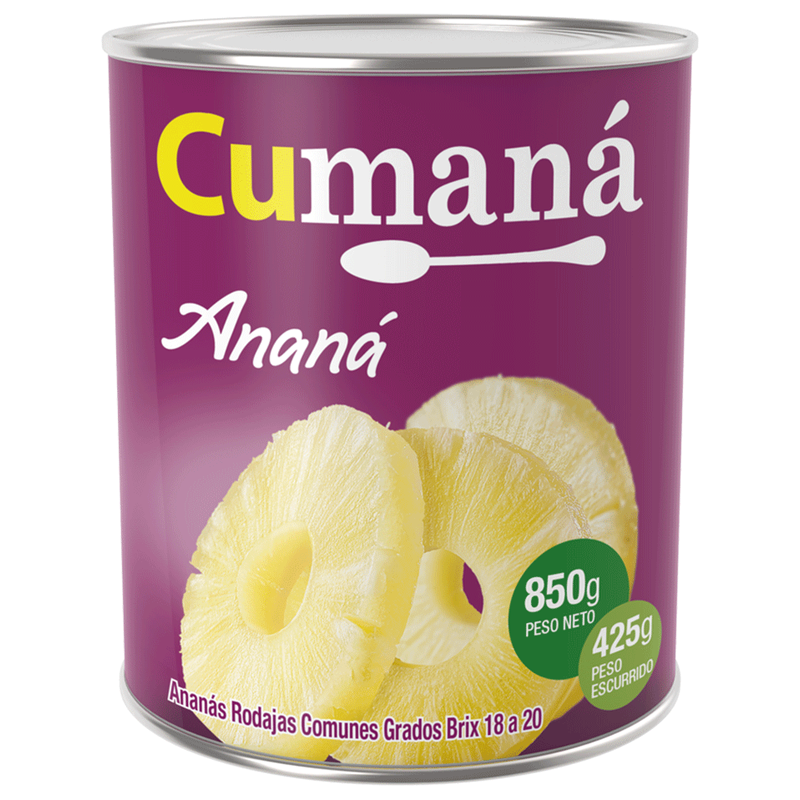 ANANA EN RODAJAS CUMANA  X 836 G.