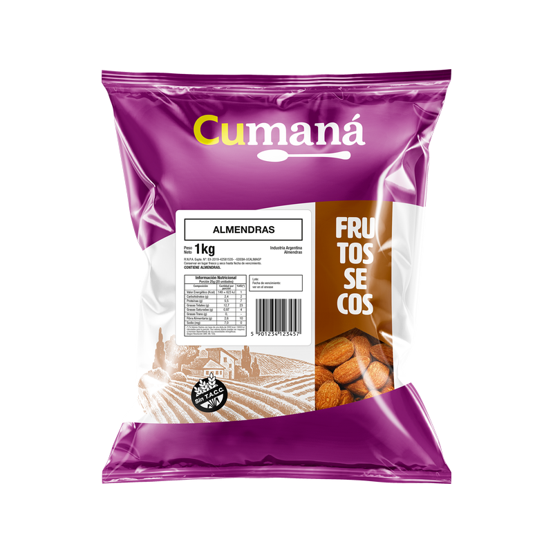 ALMENDRAS CUMANA  X 1 KG